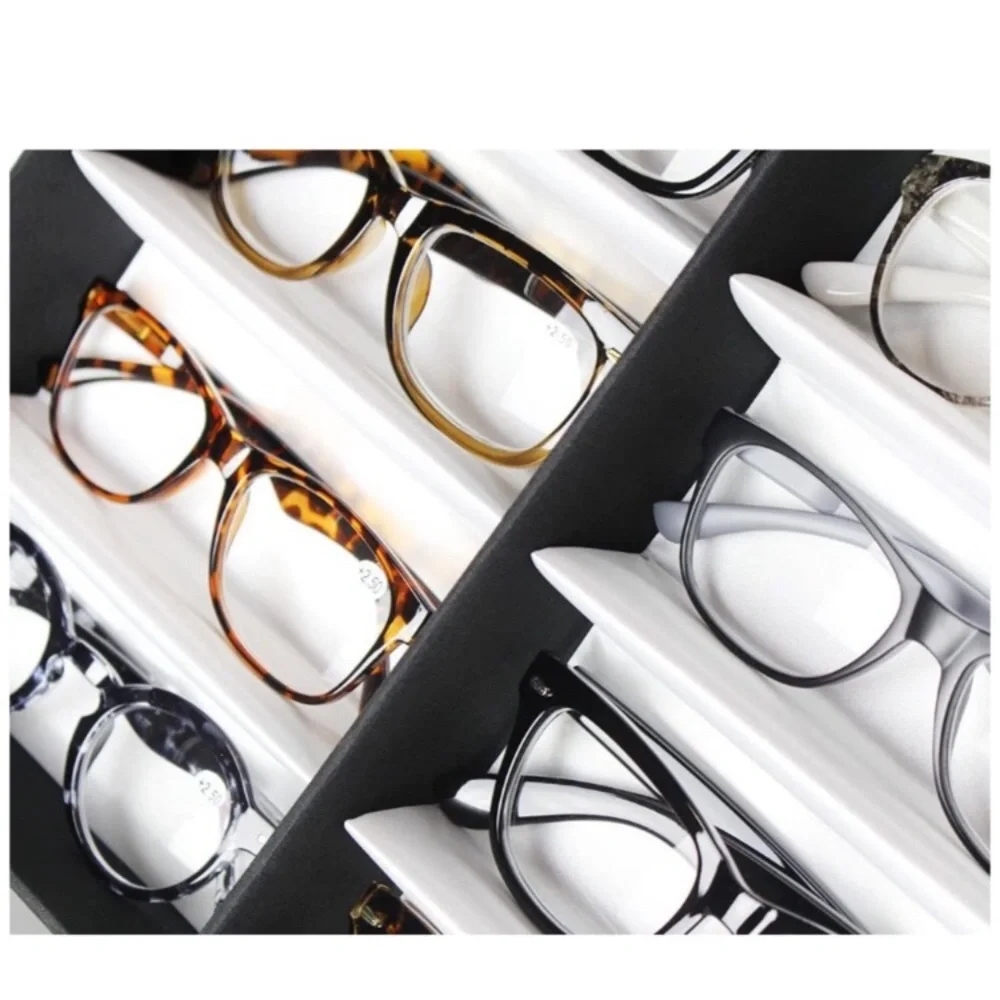 Sunglasses Organizer Stand, 18 Slot Display Case
